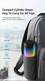 Portable Bluetooth speaker with AEMAI branding - detailed view 2