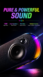 Portable Bluetooth speaker with AEMAI branding - detailed view 3