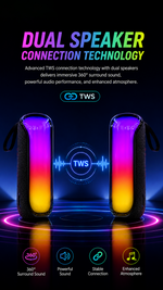 Portable Bluetooth speaker with AEMAI branding - detailed view 6