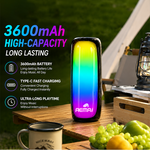 Portable Bluetooth speaker with AEMAI branding