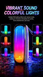 Portable Bluetooth speaker with AEMAI branding - detailed view 2
