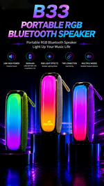 Portable Bluetooth speaker with AEMAI branding - detailed view 5