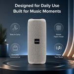 AEMAI B34 speaker designed daily use easy to carry stylish fabric finish everyday convenience enjoy music