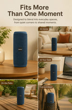 AEMAI B34 speaker fits more than one moment at home desk patio out and about four spaces multi-scene