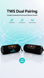 Portable Bluetooth speaker with AEMAI branding - detailed view 3