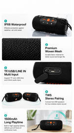 Portable Bluetooth speaker with AEMAI branding - detailed view 4
