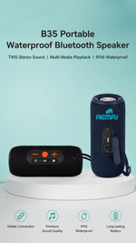 Portable Bluetooth speaker with AEMAI branding - detailed view 5
