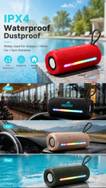 Portable Bluetooth speaker with AEMAI branding - detailed view 2