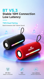 Portable Bluetooth speaker with AEMAI branding - detailed view 3