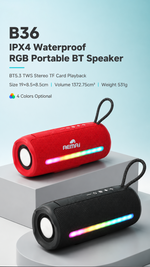 Portable Bluetooth speaker with AEMAI branding - detailed view 5
