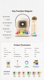 Portable Bluetooth speaker with AEMAI branding - detailed view 6