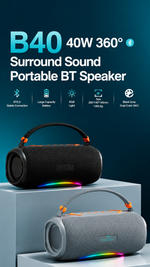 Portable Bluetooth speaker with AEMAI branding - detailed view 5