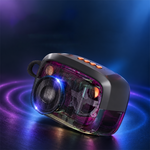 AEMAI BM35 compact neon green portable Bluetooth speaker with RGB ring light and strap - view 2