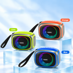 AEMAI BM35 compact neon green portable Bluetooth speaker with RGB ring light and strap - view 4