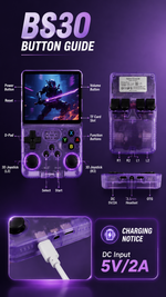 AEMAI BS30 retro handheld game console HD display 100 classic games - detailed view 3