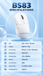 AEMAI BS83 Wireless Mouse - view 13