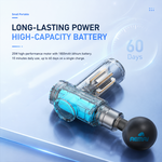 Mini deep tissue massage gun with AEMAI branding