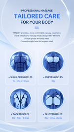 Mini deep tissue massage gun with AEMAI branding - detailed view 2