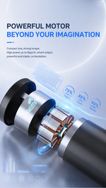 Mini deep tissue massage gun with AEMAI branding - detailed view 3