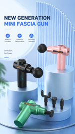 Mini deep tissue massage gun with AEMAI branding - detailed view 7