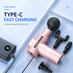Mini deep tissue massage gun with AEMAI branding - view 2