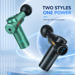 Mini deep tissue massage gun with AEMAI branding - view 3