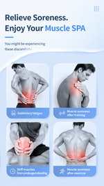 Mini deep tissue massage gun with AEMAI branding - detailed view 4