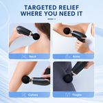 Mini deep tissue massage gun with AEMAI branding - view 3