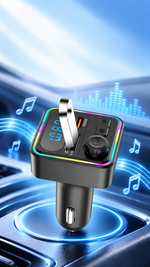 AEMAI CC83 car charger with Bluetooth FM transmitter PD 20W and LED voltage display - detailed view 1