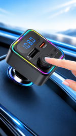 AEMAI CC83 car charger with Bluetooth FM transmitter PD 20W and LED voltage display - detailed view 2