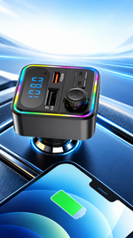 AEMAI CC83 car charger with Bluetooth FM transmitter PD 20W and LED voltage display - detailed view 3