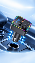 AEMAI CC83 car charger with Bluetooth FM transmitter PD 20W and LED voltage display - detailed view 6