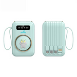 AEMAI CD167 10000mAh power bank with 4-in-1 built-in cables mint green - view 5