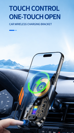 AEMAI CW15 car wireless charging phone mount alloy build rapid cooling - detailed view 2