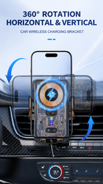 AEMAI CW15 car wireless charging phone mount alloy build rapid cooling - detailed view 5
