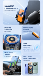AEMAI CW15 car wireless charging phone mount alloy build rapid cooling - detailed view 6