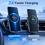 AEMAI CW15 car wireless charging phone mount alloy build rapid cooling - view 2