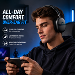 AEMAI EJ43 over-ear wireless headphones all-day comfort plush cushions black