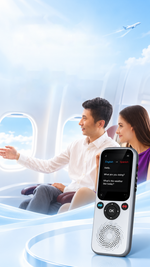 AEMAI FY22 handheld translator with pronunciation practice scoring and built-in speaker - detailed view 2