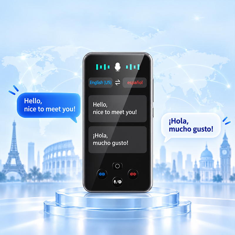 AEMAI FY27 AI translator with offline translation packages and currency conversion app suite