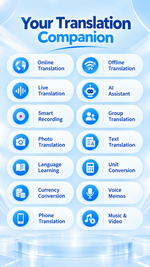AEMAI FY27 AI translator with offline translation packages and currency conversion app suite - detailed view 4
