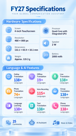 AEMAI FY27 AI translator with offline translation packages and currency conversion app suite - detailed view 6