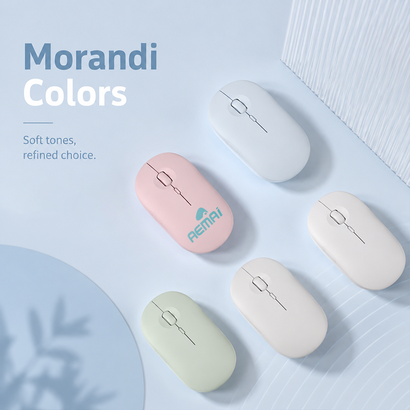 Wireless mouse with AEMAI branding