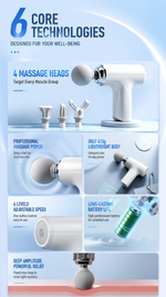 AEMAI JMQ51 mini massage gun transparent shell 1200mAh battery - detailed view 7