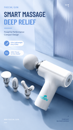 AEMAI JMQ51 mini massage gun transparent shell 1200mAh battery - detailed view 8
