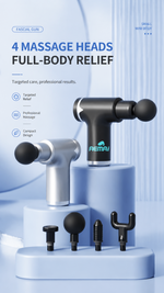 Mini deep tissue massage gun with AEMAI branding - detailed view 5