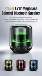RGB ambient light speaker with AEMAI branding - detailed view 5