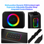 AEMAI LY425 portable Bluetooth speaker RGB ambient light shoulder strap