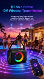 AEMAI LY425 portable Bluetooth speaker RGB ambient light shoulder strap - detailed view 1