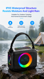 AEMAI LY425 portable Bluetooth speaker RGB ambient light shoulder strap - detailed view 6